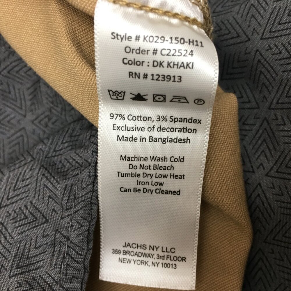 NEW Jachs New York Men's Bleecker Shorts Tan Palm Trees Print size 34 - Picture 7 of 8